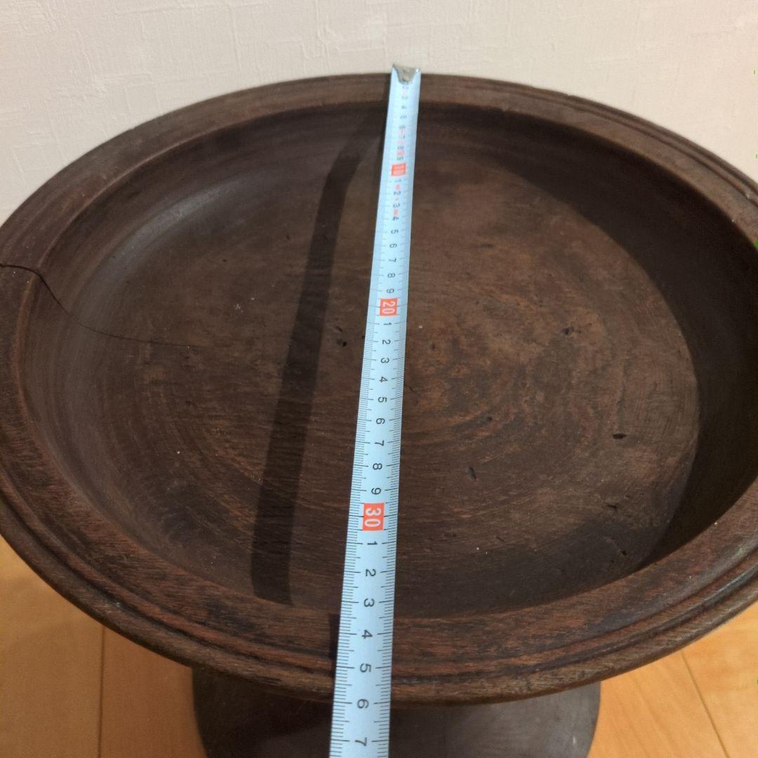 アンティーク木製コンポート皿 ウッドコンポート