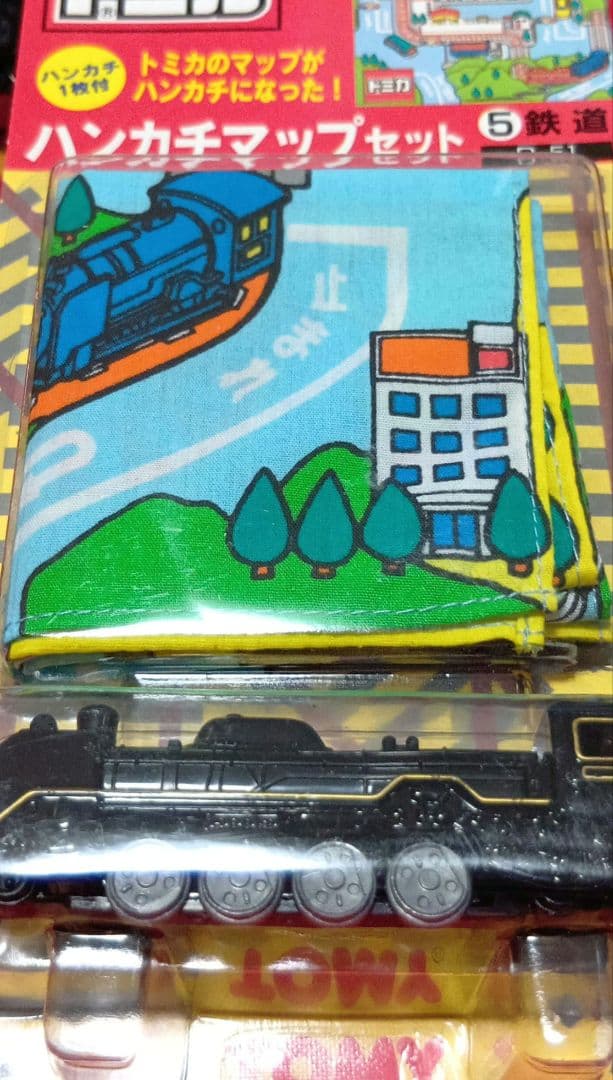 希少　TOMY赤ロゴ　トミカ ハンカチ マップセット　4台　未開封保管品