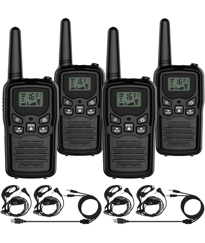 422.050~422.300MHzトランシーバー 4台セット無線機免許不要