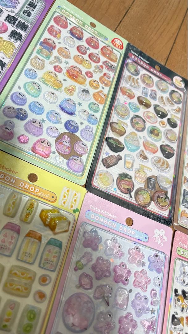 未開封【国内正規品】新作和柄第2弾ボンボンドロップシール8枚コンプリートセット