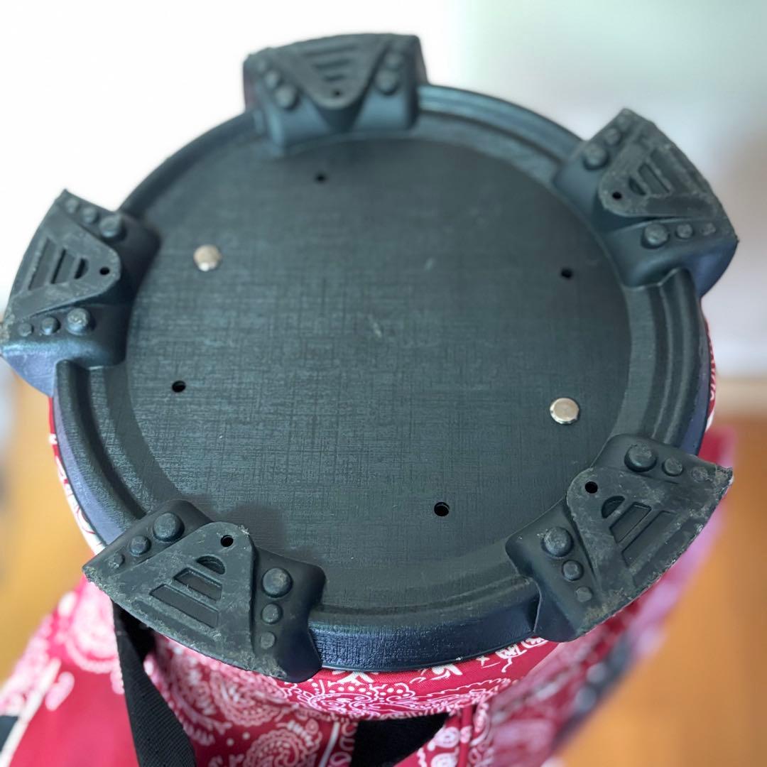 【即完売】プーマ バンダナ柄 激レア キャディバッグ 赤 限定入荷 ゴルフバッグ