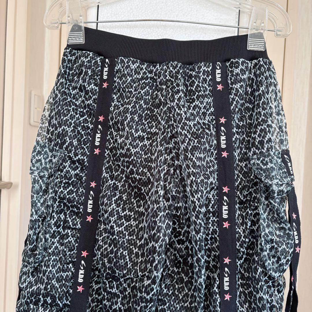 希少！【新品】《M.D.O》フィットネス★パンツ　ヒョウ柄メッシュ素材・男女兼用