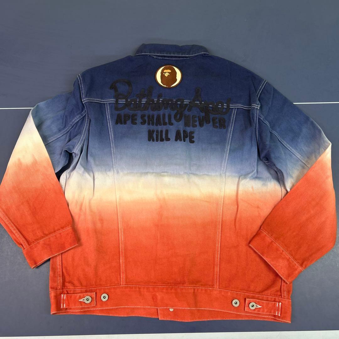 トップス A BATHING APE GRADATION DENIM JACKET