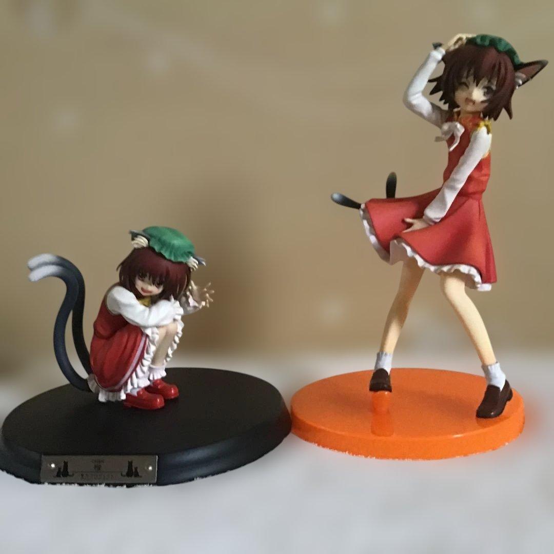 東方project 橙　フィギュアセット　破損あり中古品