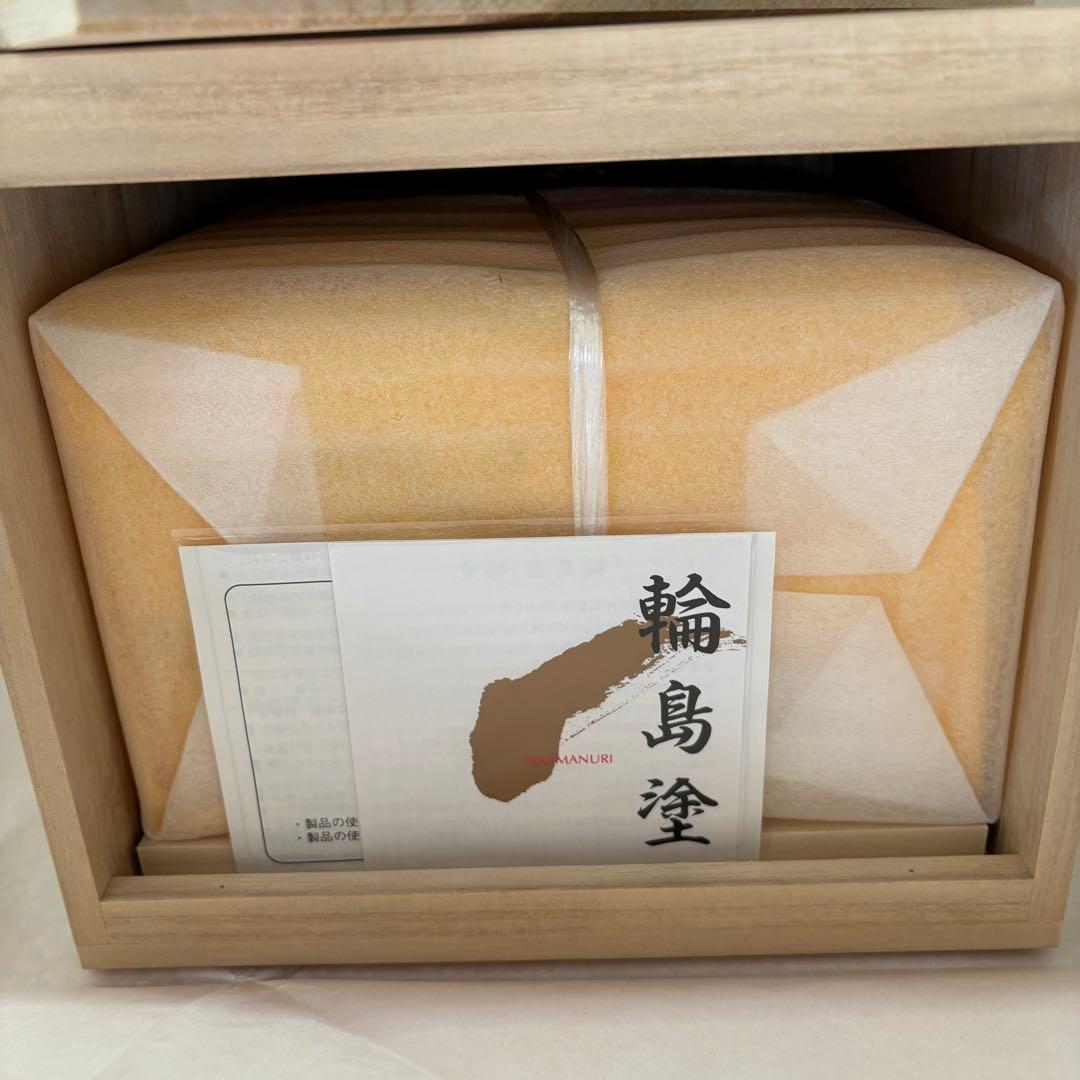 【新品 未使用】 輪島塗り 二段重 黒重箱　お正月