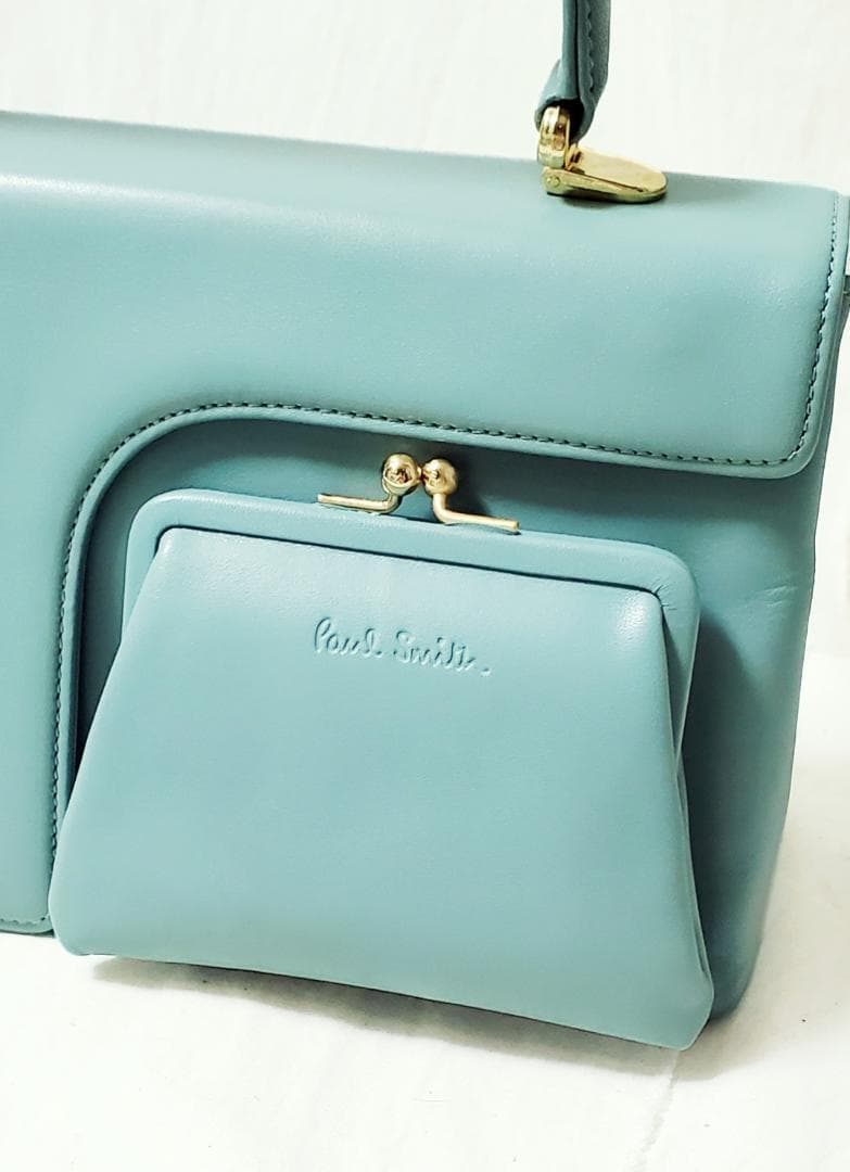 Paul Smith ミントグリーン ハンドバッグ　パーティー　結婚式