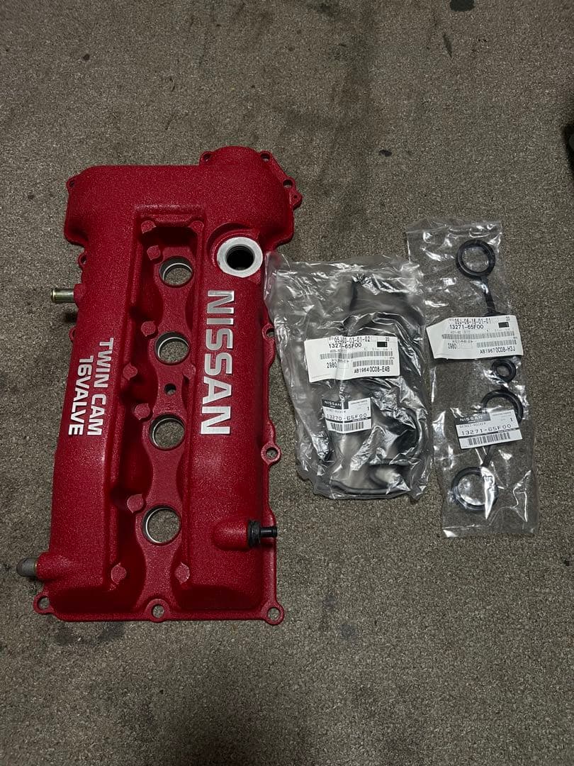 s15 14 シルビアsr20de用タペットカバー結晶塗装済み品新品パッキン類付