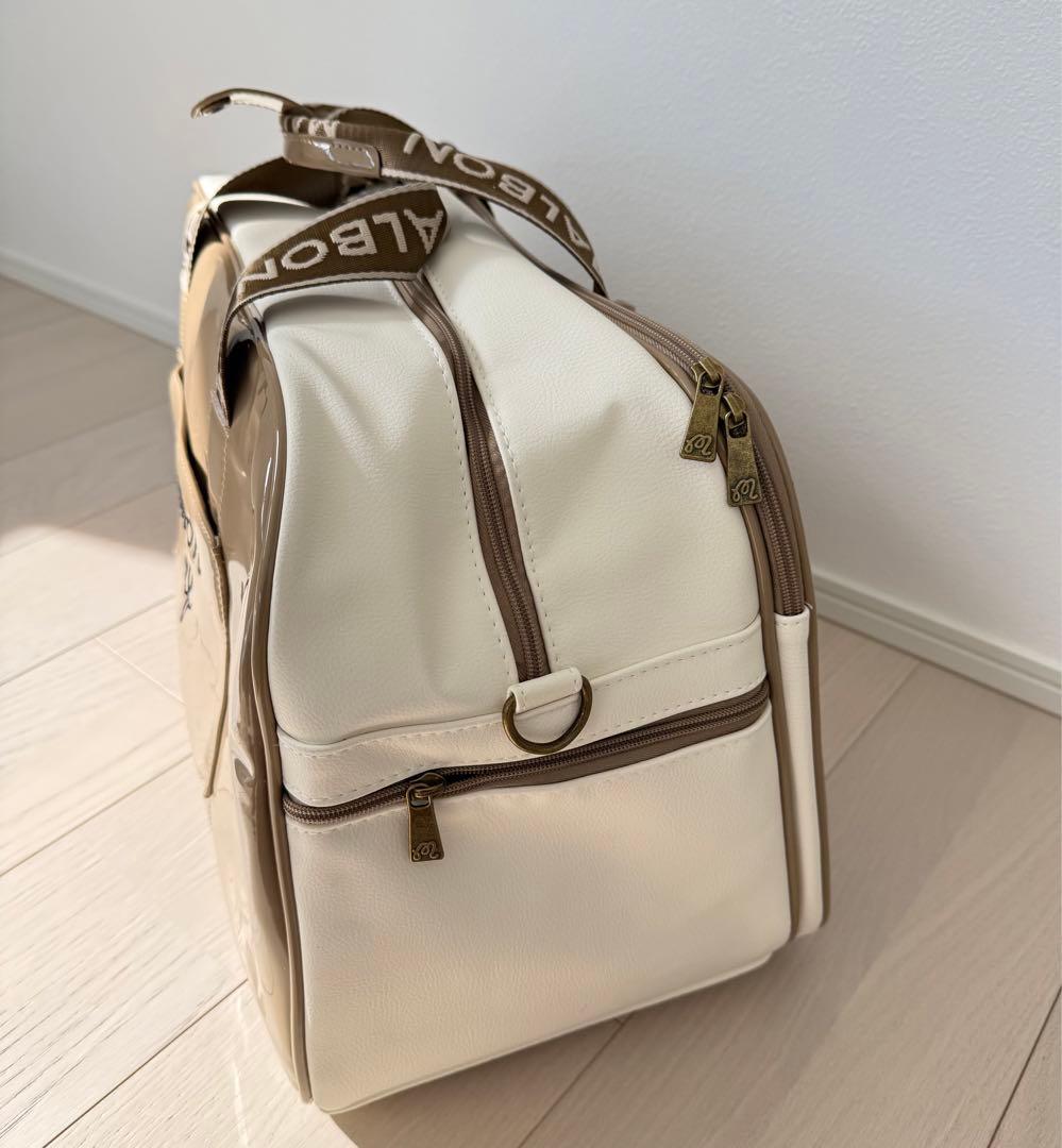 即日発送ゴルフバッグキャディバッグ マルボンゴルフ ボストンバッグベージュ