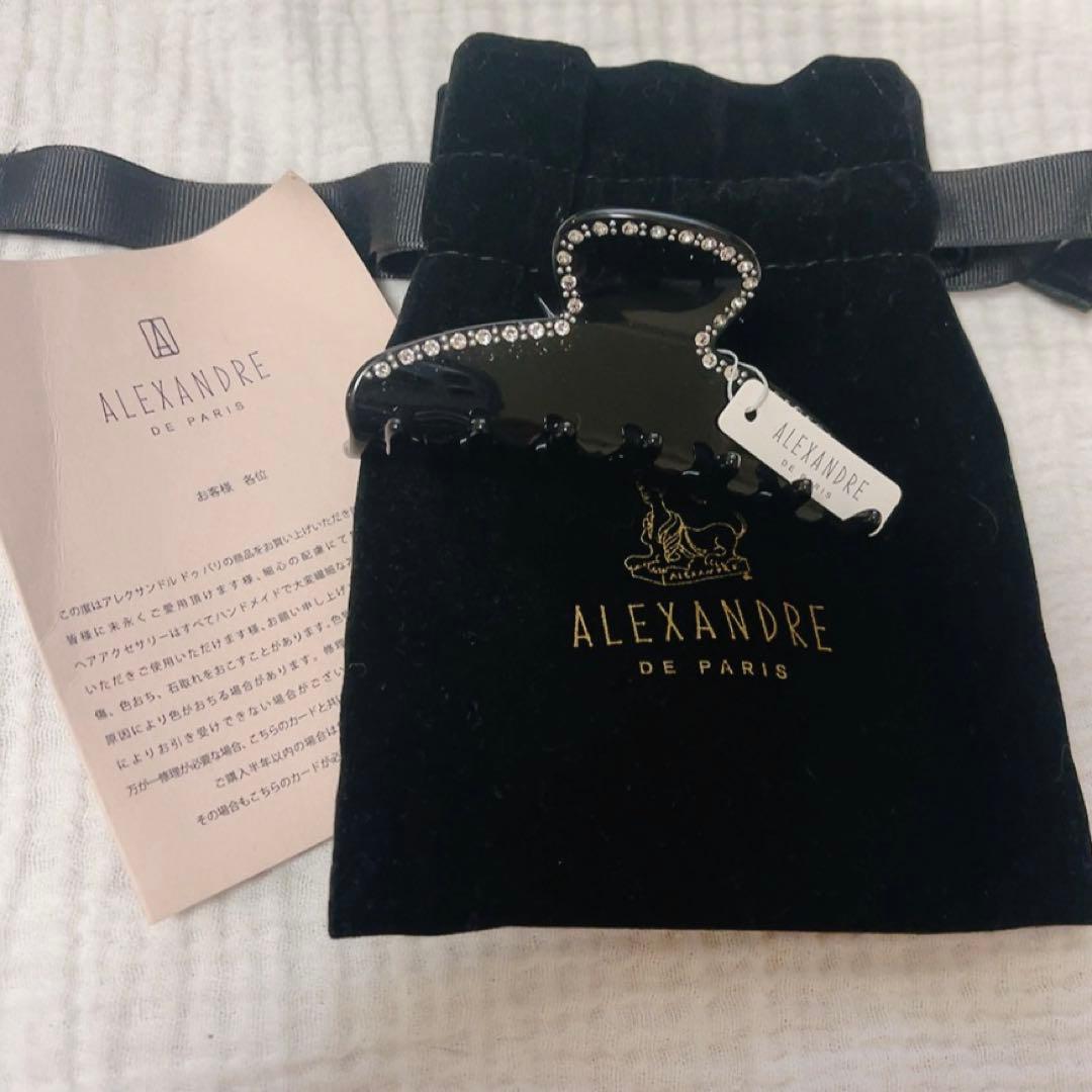 アレクサンドルドゥパリ　ヘアクリップ　ブラック
