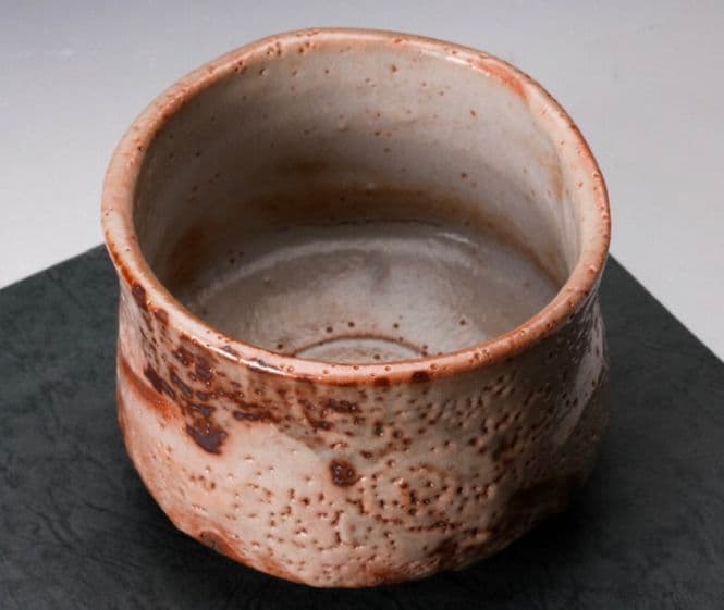 【最上位作　桃山陶】三浦繁久 志野茶碗 共箱 栞 茶道具　荒川豊蔵　加藤唐九郎