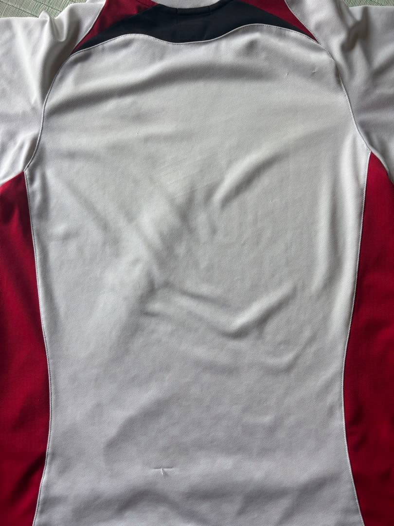 YONEX バドミントンシャツ ホワイト/レッド