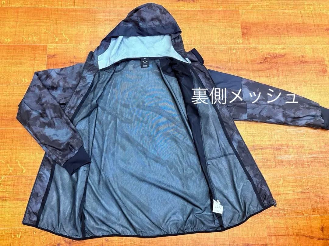 Oakley ブラックカモフラージュ ウィンドブレーカー&パンツ　セットアップ