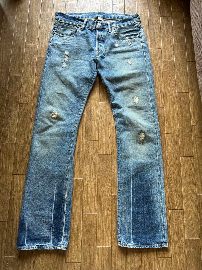 アメリカ製 RRL ダメージ加工デニム W31ダブルアールエル