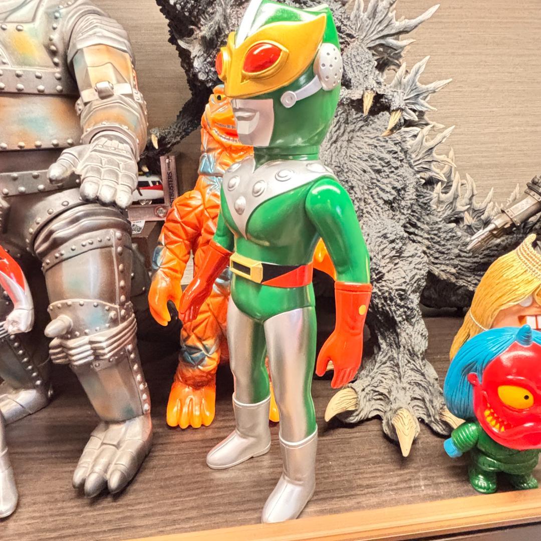 サンダーマスク　面取れ　当時物風　（ブルマァク・マルサン）