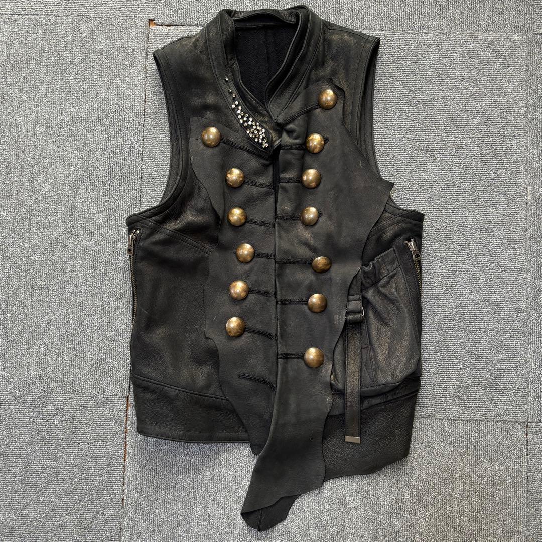 if six was nine 00s アーカイブ レザーベスト サイズ0