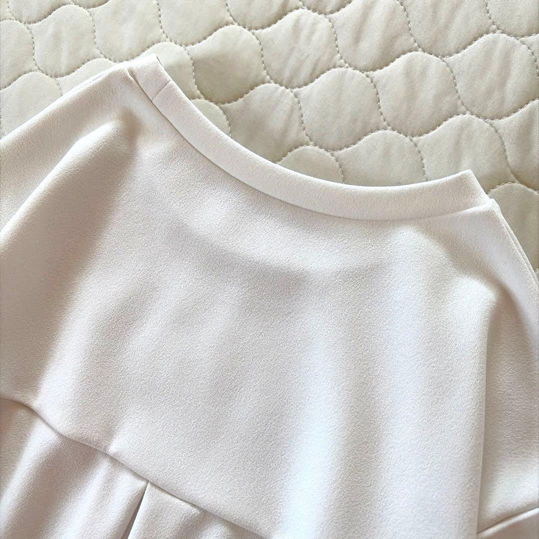 【極美品】BEARDSLEY Tブラウス FREEサイズ　ホワイト