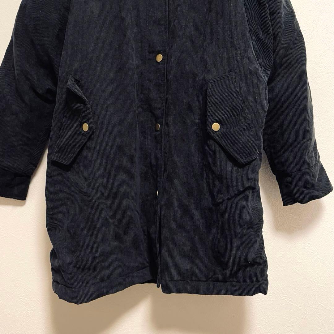 2414【MOCOLIFER】ボア付きモッズコート(M)フード付き　希少