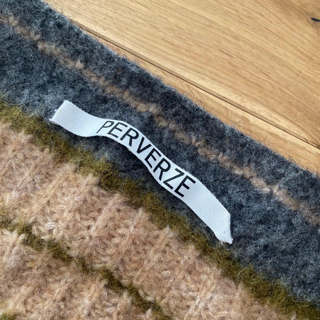 PERVERZE パーバーズ　ウールモヘア　ボーダーカーディガン　完売品