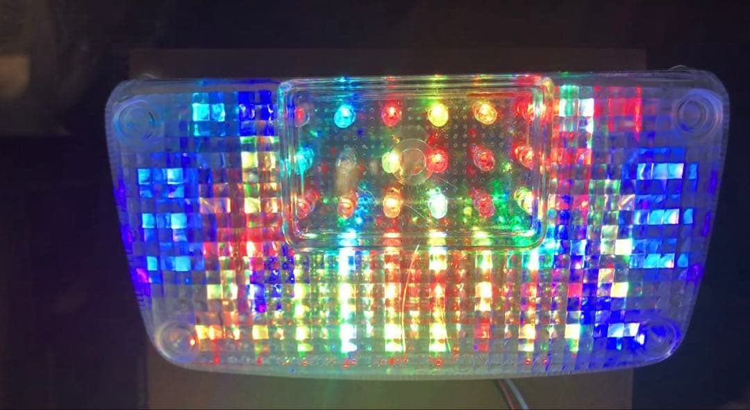 くるくるテールランプ レインボー キラキラライト