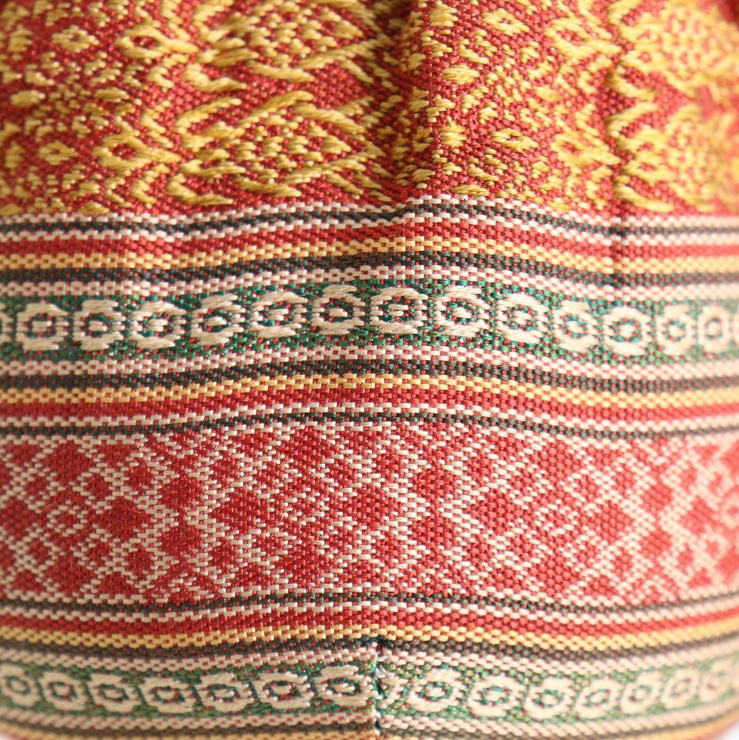 渡辺伸治作 中興名物 山雀写茶入 薩摩間道織留仕覆 茶道具 共箱　V912　N9