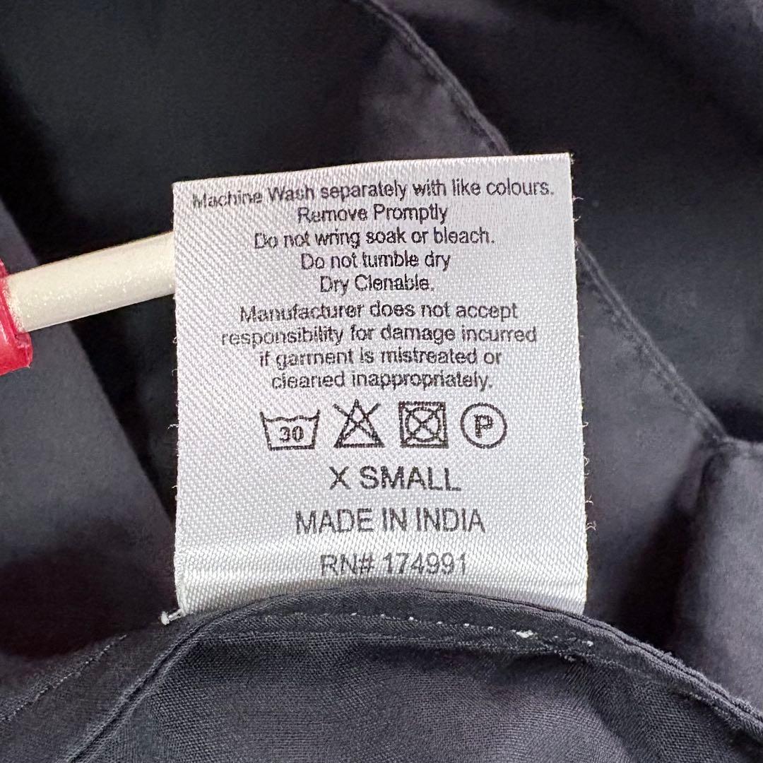 Merlette マーレット 膝丈ワンピース Vネック ギャザー ブラック XS