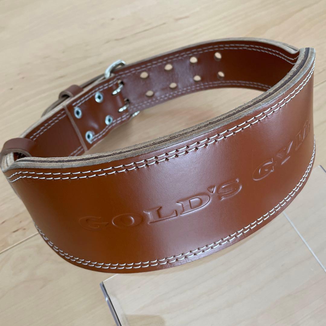 【美品】GOLD'S GYM G3324 プロレザーベルト Ｍサイズ
