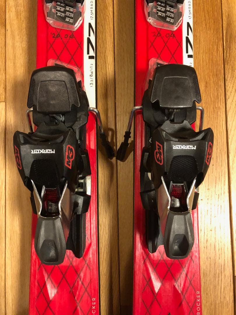 K2 IKONIC 84 スキー板 赤 バインディング付き