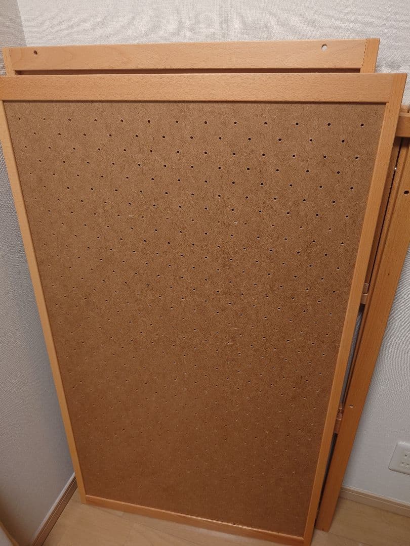 ヤマサキ国産ベビーベッドツーオープンハイタイプベッドナチュラル標準サイズ説明書付