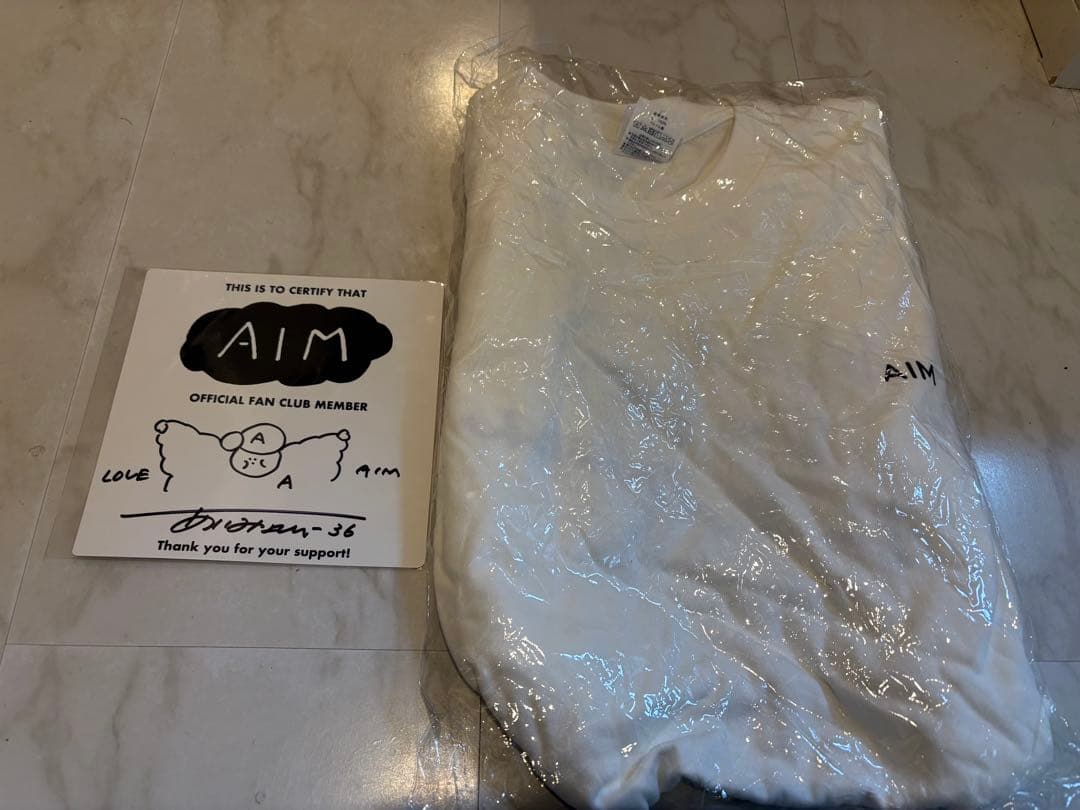 あいみょん AIM ファンクラブ限定 非売品 Tシャツ 直筆サイン色紙 セット