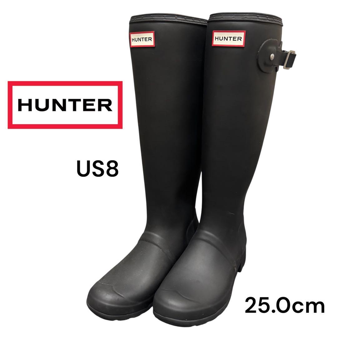 【極美品】　HUNTER ハンター　レインブーツ　WFT2210RMA ネイビー