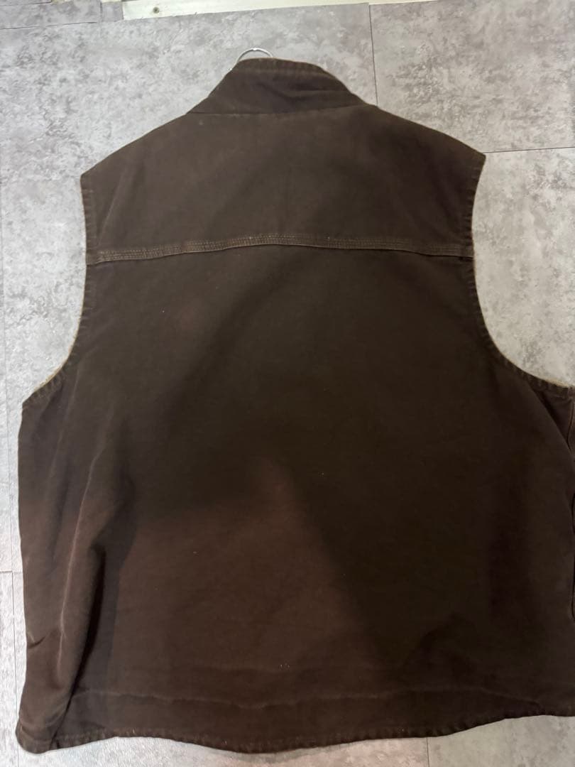 carhartt カーハート　ダックベスト ブラウン　フェード