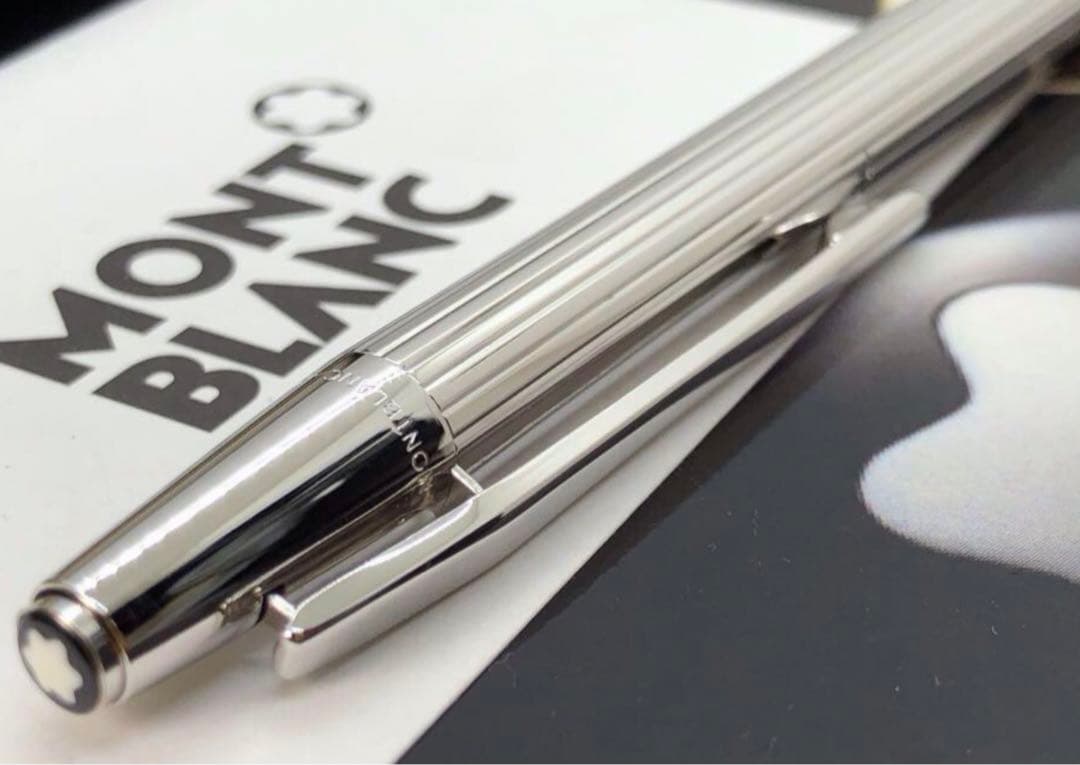 ⭐️金運アップ頂点の総プラチナ張り⭐️No1957レアな初期型S&S⭐️モンブラン社⭐️