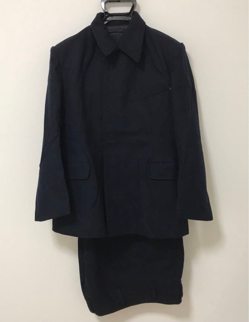 値下げ‼️ 国鉄制服 冬服 セットアップ 羅紗生地 金ボタン 3号赤タグ S35年
