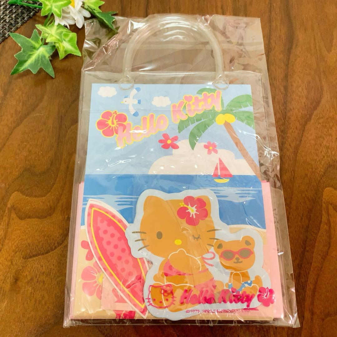 海外限定 ハローキティレターセット サーフィン 日焼けキティ　入手困難　2005