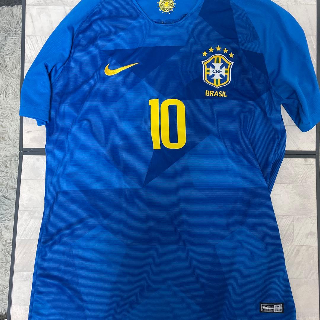 ネイマール　ブラジル代表2018ワールドカップアウェイユニフォーム　肩パッチ付き