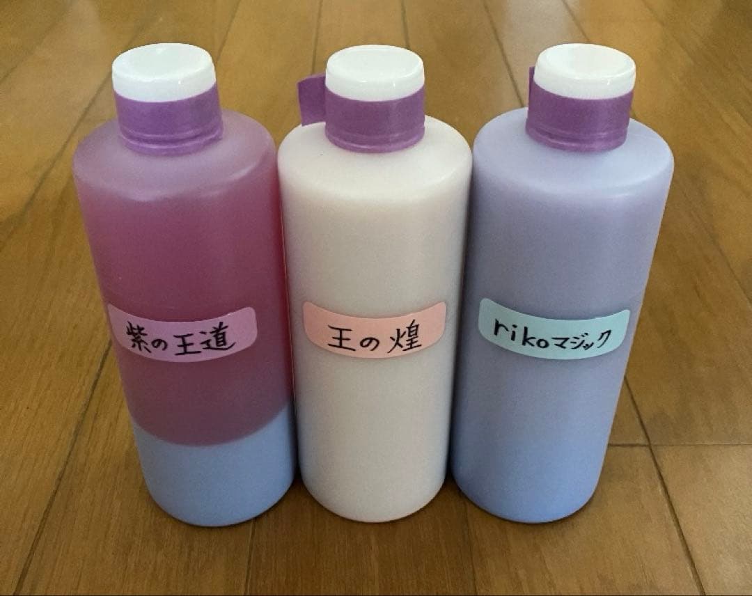 アルミホイール超鏡面剤「紫の王道　王の煌　riko…マジック」各300ml ３本