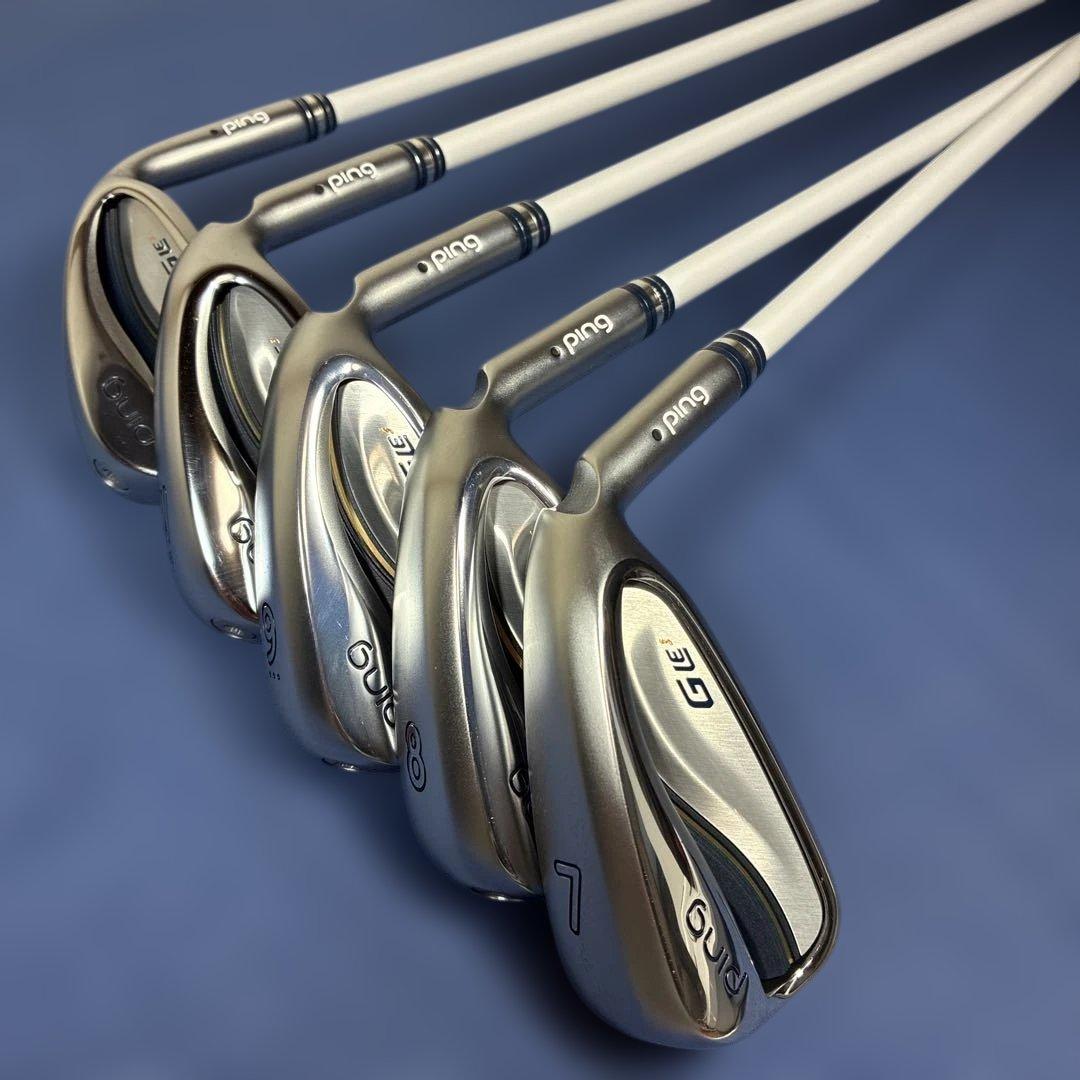 ピン(PING)レディースGLE3アイアン５本セット(シャフト L)