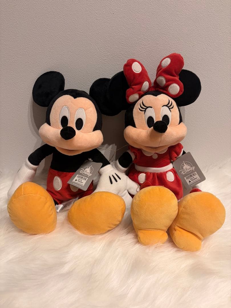 【激レア】WDWオリジナル　ミッキー・ミニー ぬいぐるみセット 約30cm