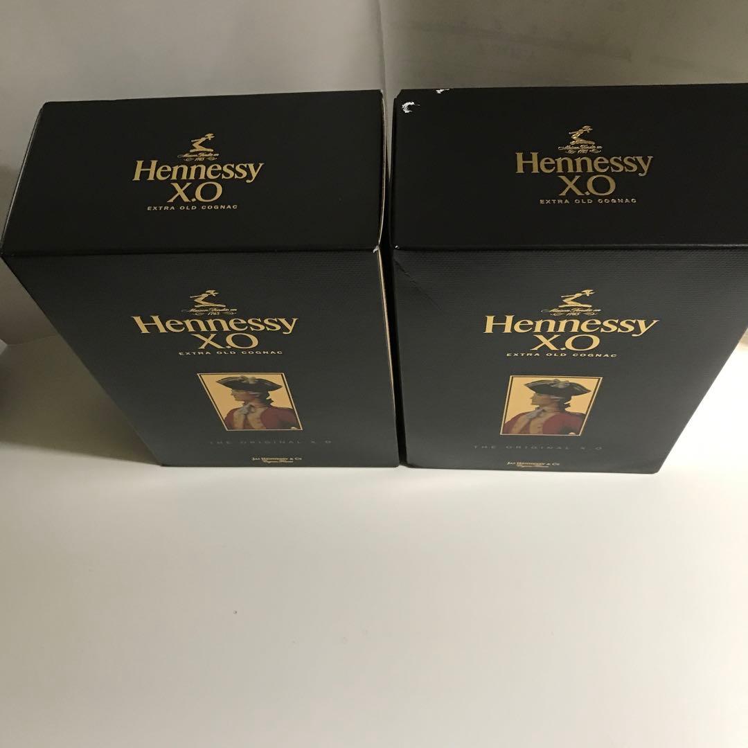 未開栓　モエヘネシーディアジオ社取扱　Hennessy xo 2本セット　古酒