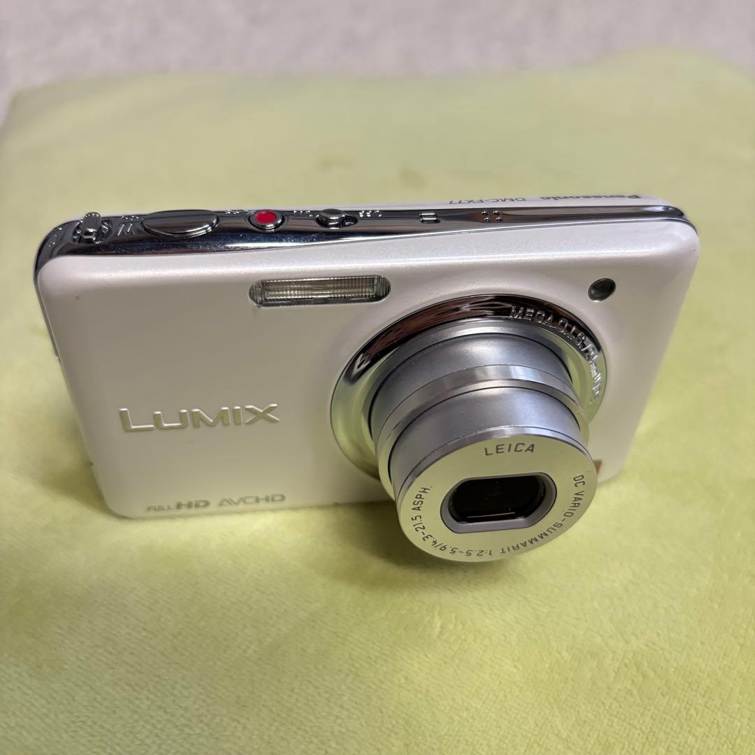 パナソニック DMC-FX77 ホワイト デジカメ ルミックス 動作確認済み