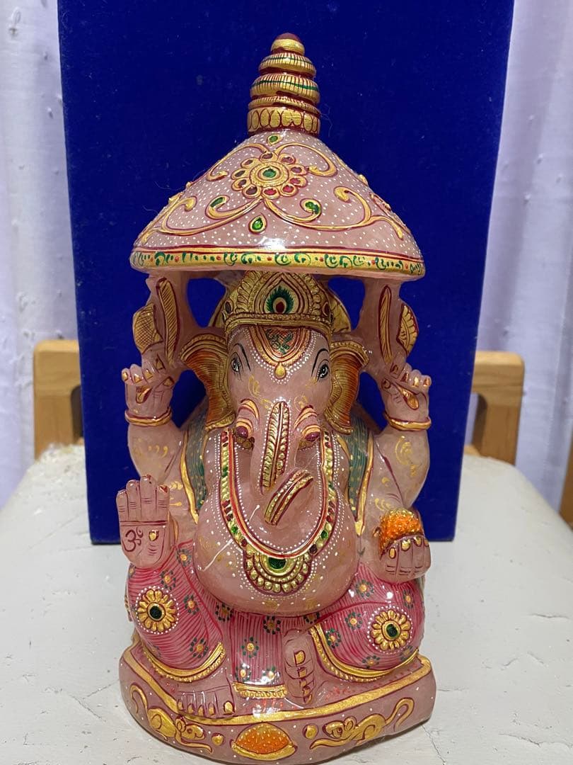 ガネーシャ　天然石　特大　置物　希少