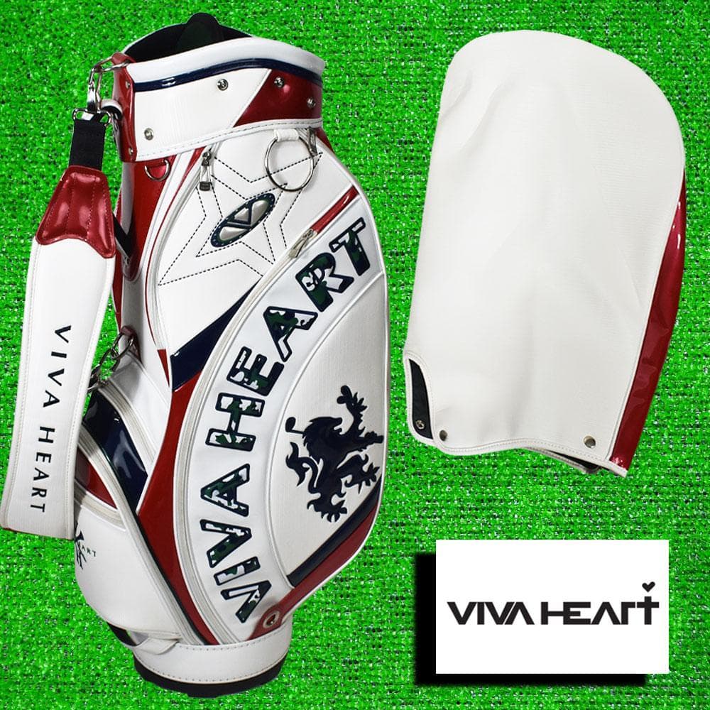 ＶＩＶＡ ＨＥＡＲＴ ゴルフ キャディバッグ９型【ホワイト】美品！
