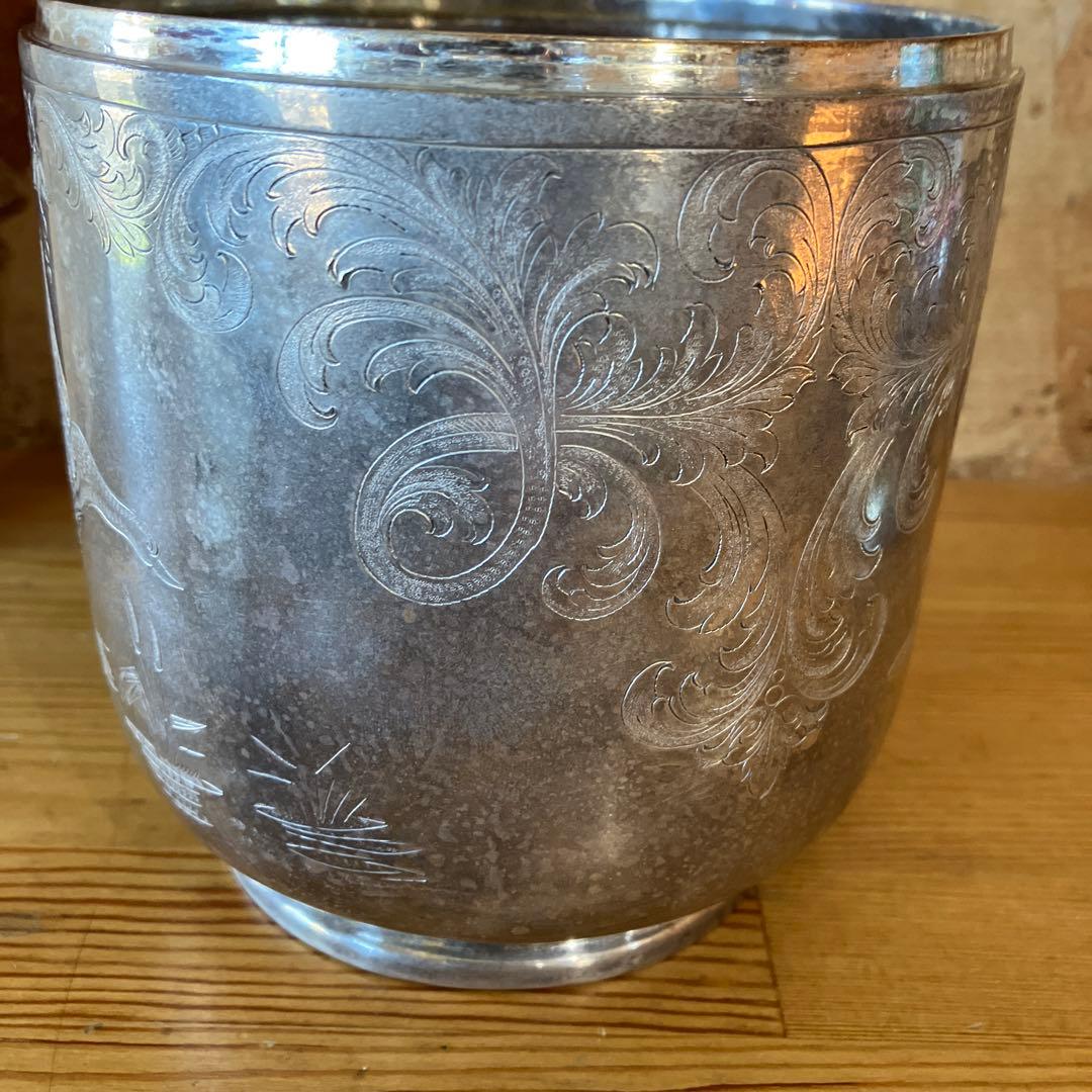 アンティーク雑貨 Tiffany SterlingSilver Footed Lidded Jar