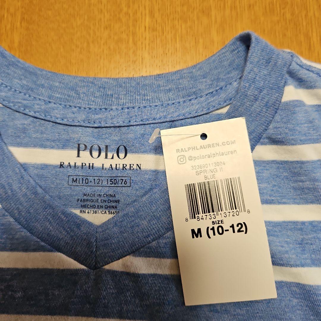 Polo Ralph Lauren VネックTシャツ M (10-12)150㎝
