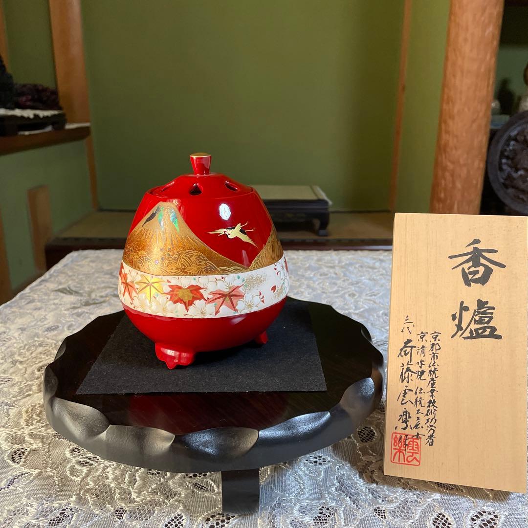 はるです‼️エクセルヒューマン掛け軸、風鎮2点、香炉（台座付き）2点