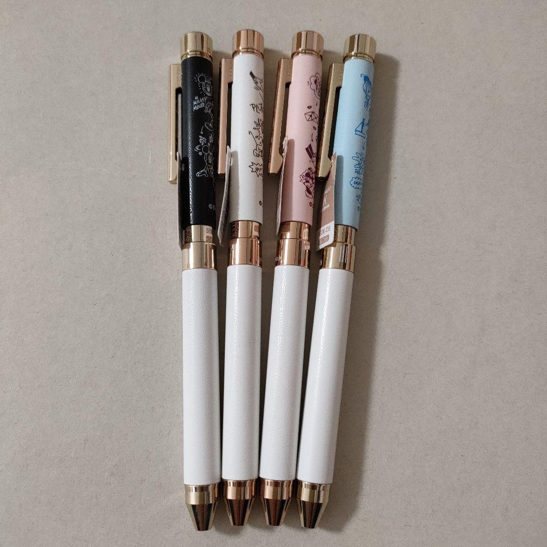 限定　ディズニー　シャーボX レザー　 4本　ボールペン 軸のみ