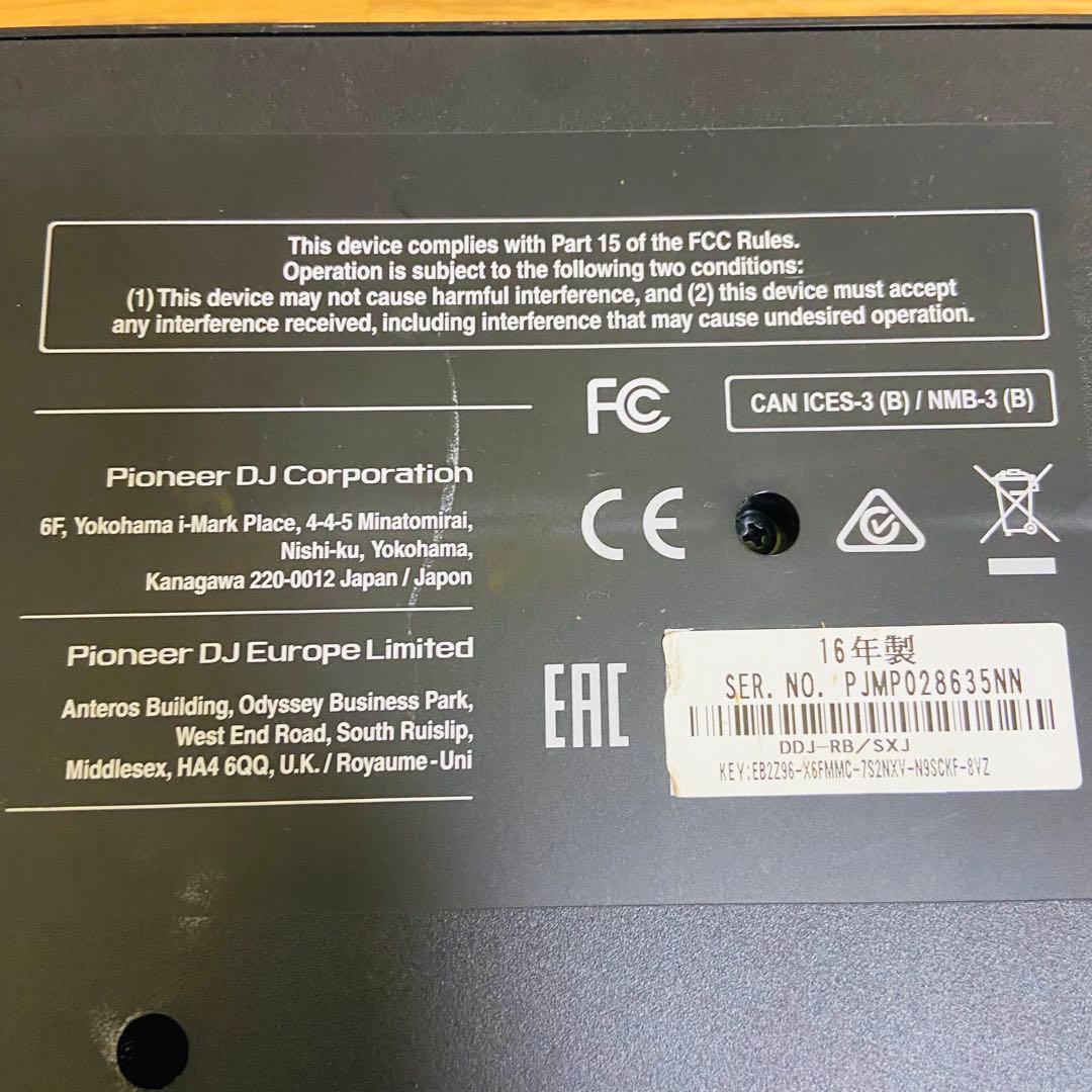 Pioneer DJ DDJ-RB DJコントローラー 通電確認済み 動作未確認