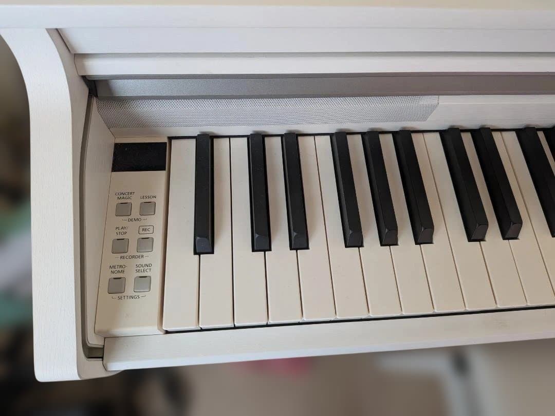 【木製鍵盤】KAWAI 電子ピアノ CA48 ホワイトメープル調（2019年製）