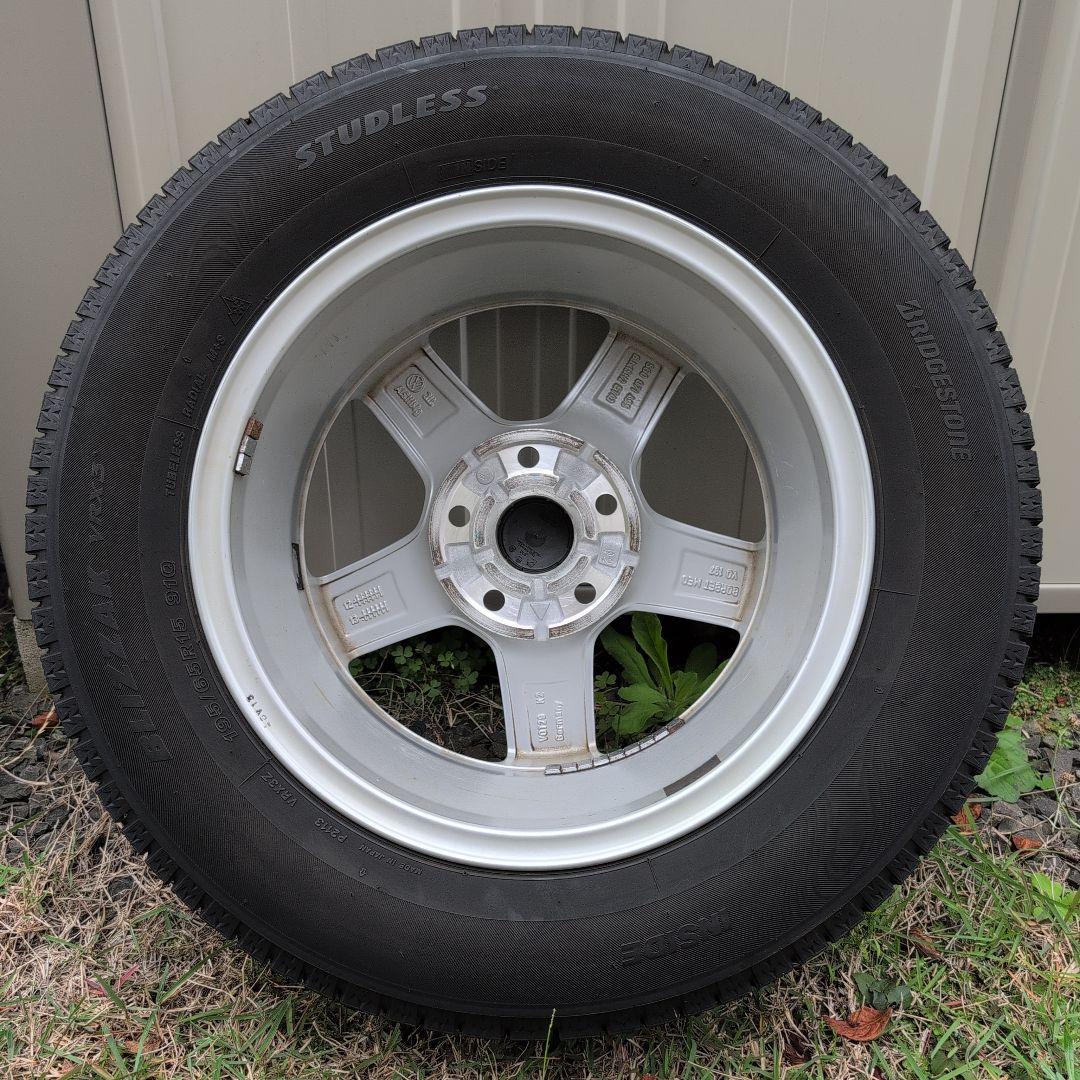 VW 純正ホイール Aspen 15インチ スタッドレス装着