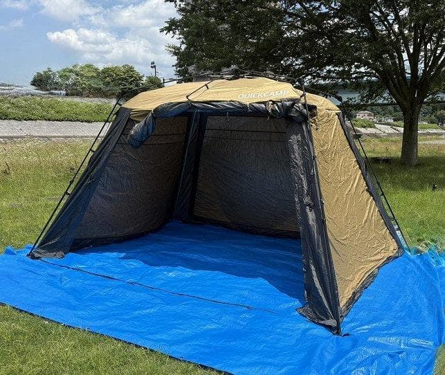 未使用！クイックキャンプ ワイドスクリーンタープ 4m×2.8m ワンタッチ